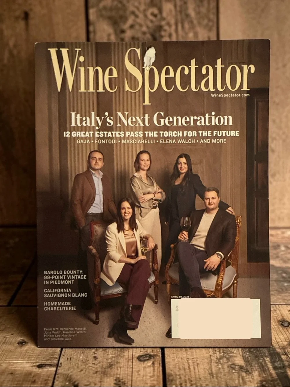 Wine Spectator Magazine April 30 2026 Italys Next Generation 12 Great Estates